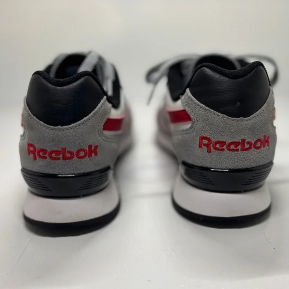 Reebok Classic Leather Gray Red Sneakers Men’s 9 - Picture 6 of 11